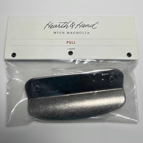 Set of 3 Hearth & Hand With Magnolia Aged Pewter Card Catalog Cabinet Pull - Picture 1 of 4